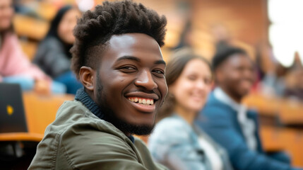 Cheerful University Students Engaged in Learning and Enjoying Campus Life