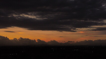 Obraz premium images of bogota areas with beautiful sunset and city traffic