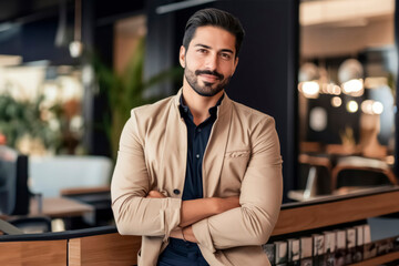 Obraz premium handsome influencer man wearing formal