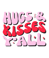 Retro Valentine Day Craft Design. T-shirt Design. Illustration