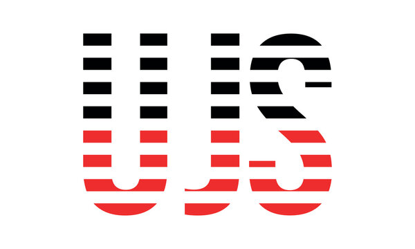 UJS three initial letter iconic line negative space minimal logo design vector template. monogram, abstract, wordmark, business, typography, minimalist, brand, company, flat, modern, unique, simple