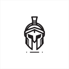sparta simple logo vector black