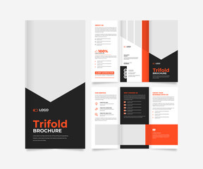 Trifold Business brochure template design