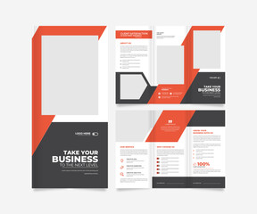 Trifold Business brochure template design