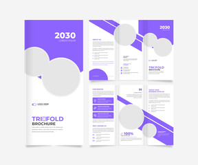 Trifold Business brochure template design