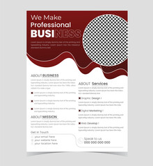 simple business flyer design and template