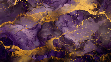 gold and purple marble background
