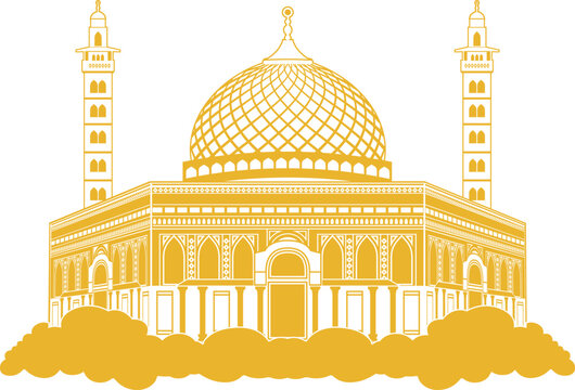 Masjid al aqsa palestine outline