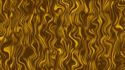 abstract orange line liquid illustration. Liquid background 4k illustration.