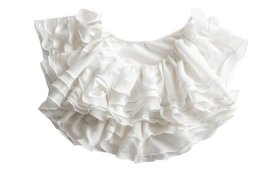 Fashionable Ruffle Blouses for Every Occasion On Transparent Background.