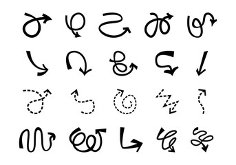 Arrow Scrible Line Element Set