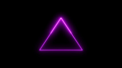 abstract beautiful glowing neon triangle illustration background