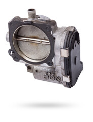 Car part engine throttle valve opened by the gas pedal to supply more air to the engine. Spare...