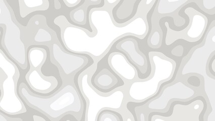 Abstract white trendy liquid wavy background 4k illustration.	