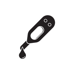 Blood sugar measuring symbol icon, vector illustration design