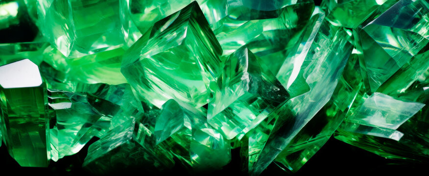 A cluster of luminous green chrysolite crystals with intricate reflections, suggesting luxury or value, yet no people or context given, evoking mystery