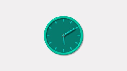 Analog wall clock icon illustration background 4k .