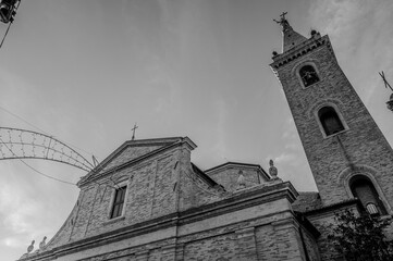 Ripatransone, Ascoli Piceno, Marche. The co-cathedral of SS. Gregorio Magno and Margherita 2023 - obrazy, fototapety, plakaty
