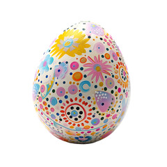 easter egg isolated on white background