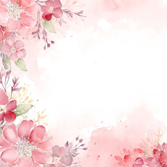 Flower frame vector 