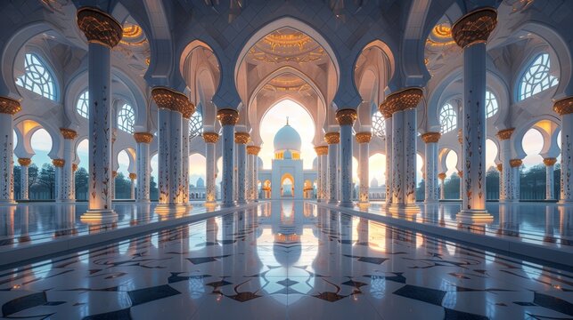 beautiful internes Islamic mosque, Ramadan vibes