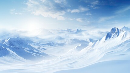 A photo of a snowcovered mountain slope