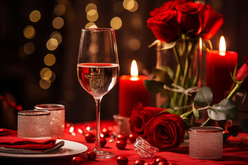 Lovely romantic dinner