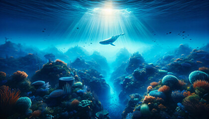 Fototapeta premium Underwater sea