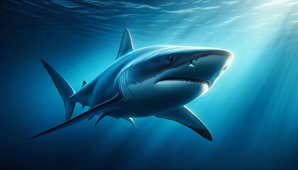 great shark underwater