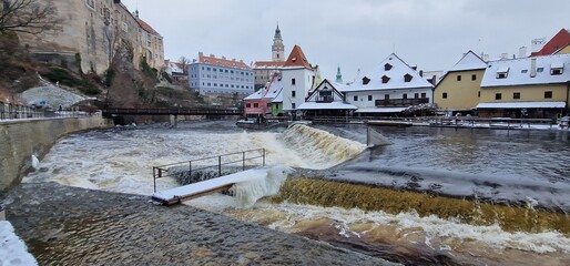 Český Krumlov, located in the picturesque South Bohemia region of the Czech Republic, is a...