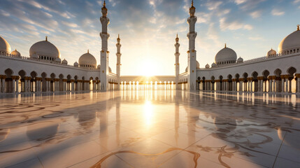 Abu Dhabi, Sheikh Zayed Grand Mosque in the Abu Dhabi. UAE.