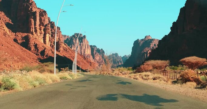 A national park in Tabuk, Saudi Arabia.