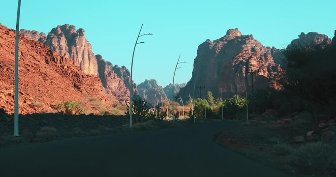 A national park in Tabuk, Saudi Arabia.
