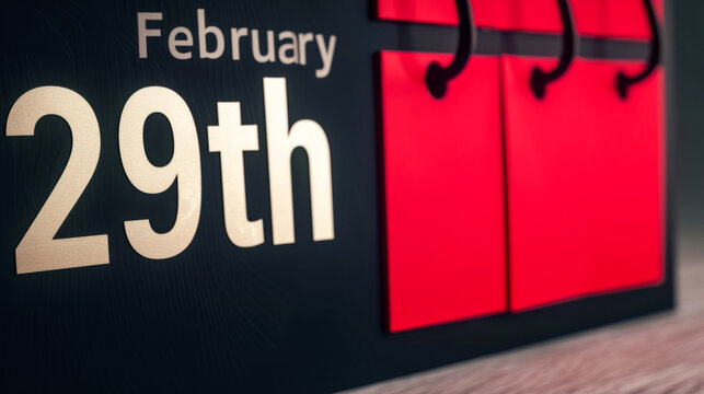 Commercial style image representing Leap Day, February 29th