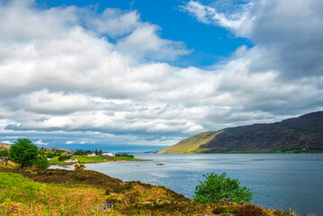 nature sceneries along the wester ross route, highlands Scotland