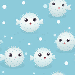 seamless pattern with monsters