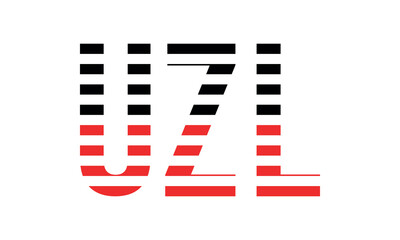UZL three initial letter iconic line negative space minimal logo design vector template. monogram, abstract, wordmark, business, typography, minimalist, brand, company, flat, modern, unique, simple