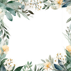 Naklejka premium frame of flowers