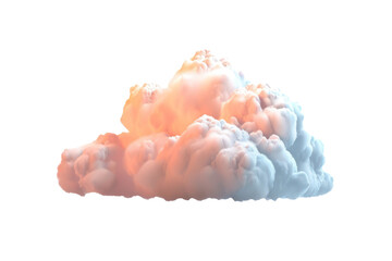 Obraz na płótnie Canvas 3d cloud isolated on transparent background