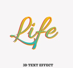 3d text effect 