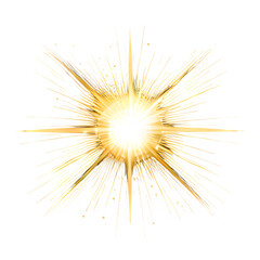 Fototapeta premium sun rays, light overlays, and yellow glow isolated on transparent backgrounds for design