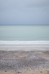 Les couleurs de l'océan en normandie, france