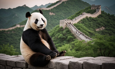 giant panda eating bamboo
