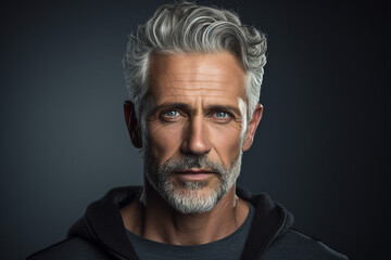 Obraz premium AI generated portrait of confident successful handsome businessman