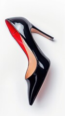 Obraz premium Stylish and pretty, elegant women's high-heeled shoes to make the female gender even more beautiful. Generative AI . Isolated background