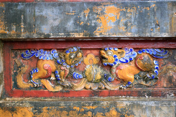 Building decoration of the Imperial City of Hue