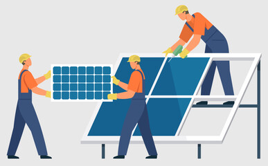 Photovoltaic vector illustration. Sustainable energy practices aim to reduce reliance on non renewable energy sources Ecological considerations are vital for development renewable energy Ecological - obrazy, fototapety, plakaty