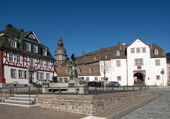 Near the palais in the city Bad Berleburg © Matthias