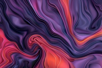 Abstract Colorful Liquid Flow Background with Swirls and Waves