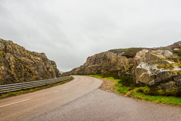 nature sceneries along the wester ross route, highlands Scotland